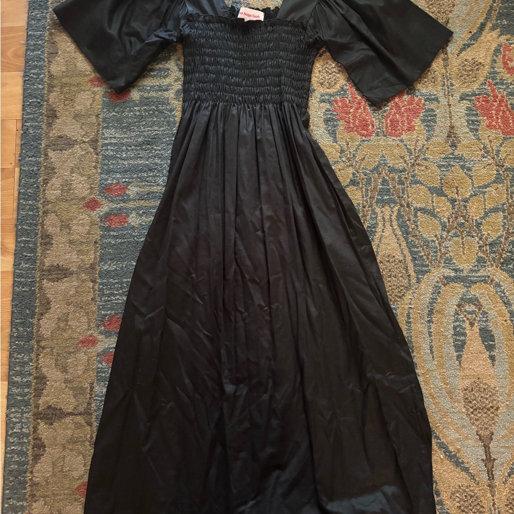 Lisa Says Gah Black Long Sleeve Dress